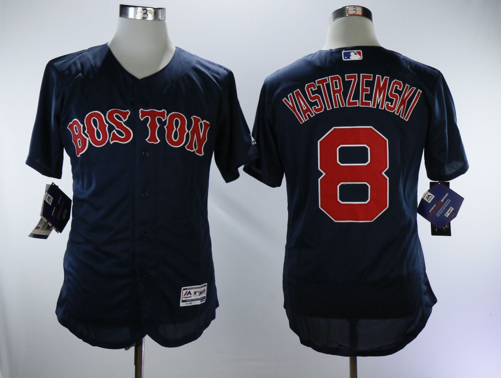 Men Boston Red Sox #8 Yastrzemski Blue MLB Jerseys